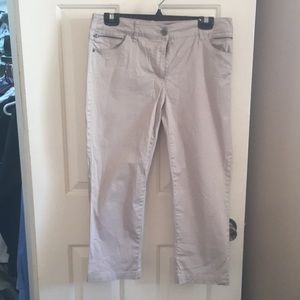 Khaki Chico Capri Pants